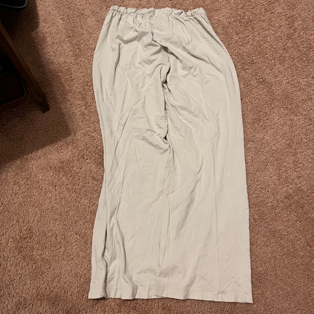Cuyana Organic Pima Classic Pant Grey Size Large
